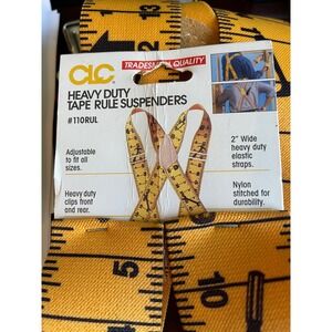 CLC Heavy Duty Tape Rule Suspenders Tradesman Quality Adjustable Straps‎